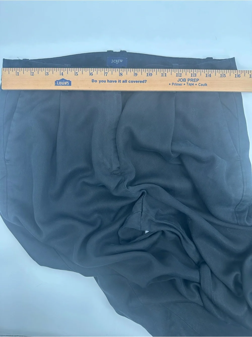 J.Crew Re-Imagined Black TENCEL Lyocell Pleated Trousers Pants Size 12  1209